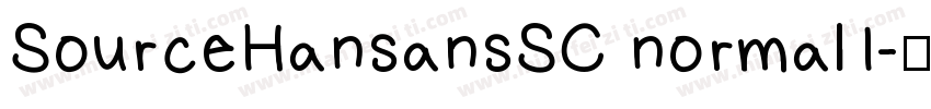 SourceHansansSC normal1字体转换